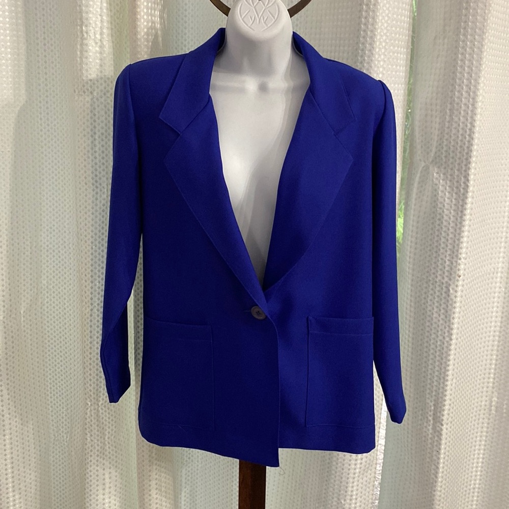 Royal blue vintage blazer